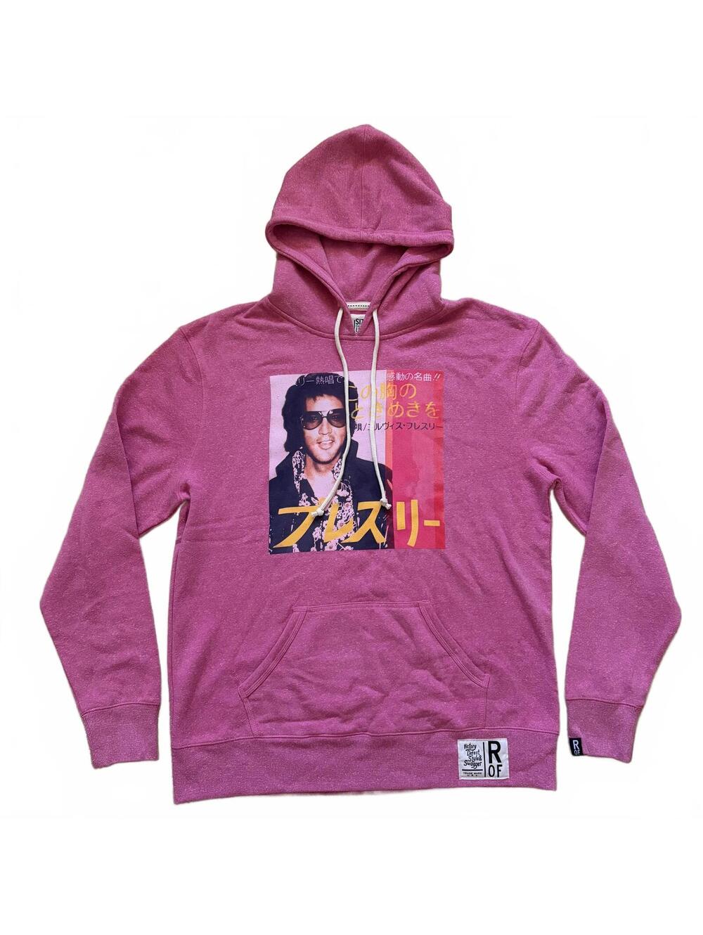 Roots of Fight Elvis Presley Hoodie Sweatshirt Sweater Pink Joe Rogan Men's XL
